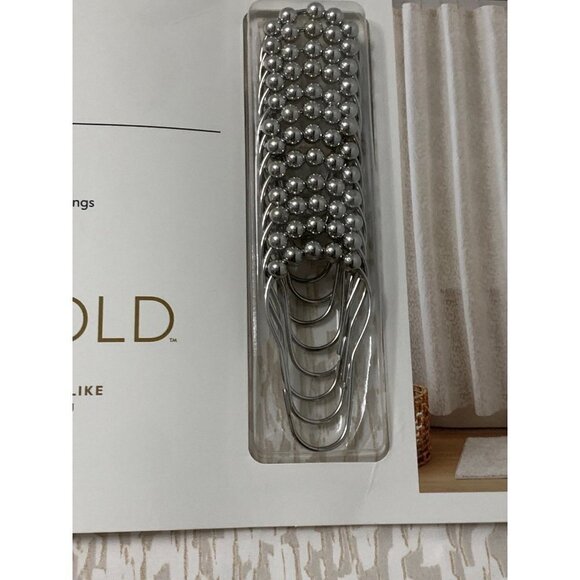 14pc Luxe Shower Curtain Set with Rug White - Threshold - Picture 7 of 10